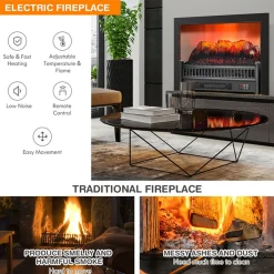 GoPlus (Costway) Electric Fireplace Log Set Heater
