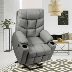 daylight24 Electric Power Lift Heated Massage Chair Recliner