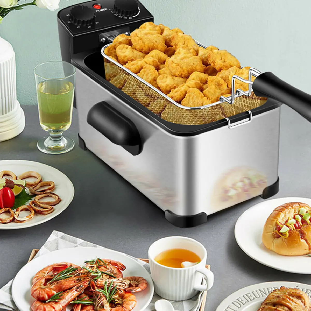 The Future Products, Inc. Electric Stainless Steel Deep Fryer
