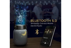 Sharper Image Firefly Sound Machine with Alarm Clock and Bluetooth Speaker