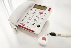 Spectra Merchandising International, Inc. First Alert Big Button Phone With Safety Pendant