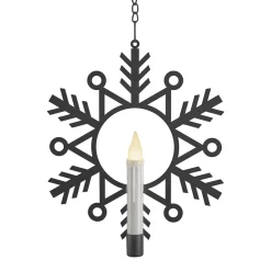 Camelot SI, LLC Flameless Hanging Snowflake Candles (Set of 4)