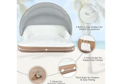 GoPlus (Costway) Floating Pool Lounge with Canopy