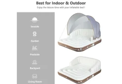 GoPlus (Costway) Floating Pool Lounge with Canopy