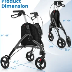 GoPlus (Costway) Foldable Rollator Walker