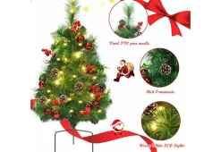 Odash Inc. 2-Ft. Cordless Pre-Lit Walkway Trees (Set of 2)