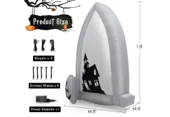 GoPlus (Costway) 7-Ft. Inflatable Halloween Tombstone
