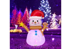GoPlus (Costway) 4-Ft. Inflatable Snowman with Rotating LED Lights
