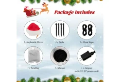 GoPlus (Costway) 4-Ft. Inflatable Snowman with Rotating LED Lights