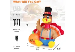 Mindscope Products Inc. 6-Ft. Inflatable Turkey
