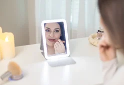 Sharper Image Full-Face LED Travel Mirror