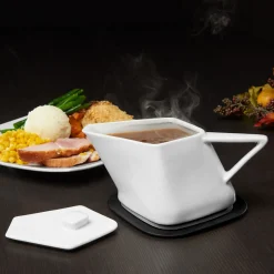 DAJ Distribution Inc. dba Onyx Distribution Gravy Boat with Warming Base