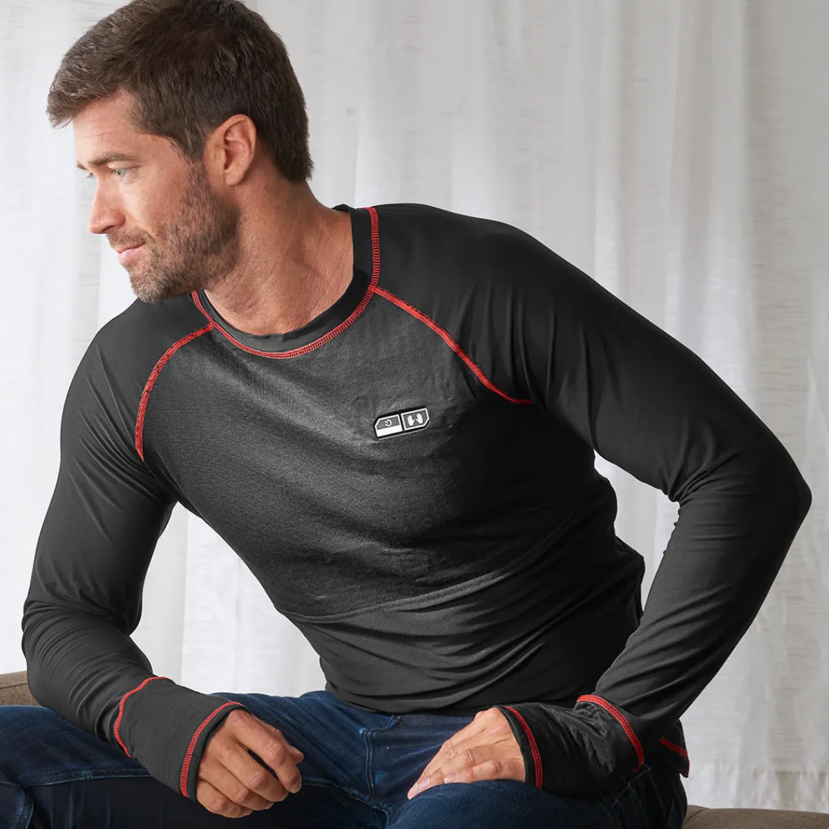 Sharper Image Heated Shirt Base Layer by