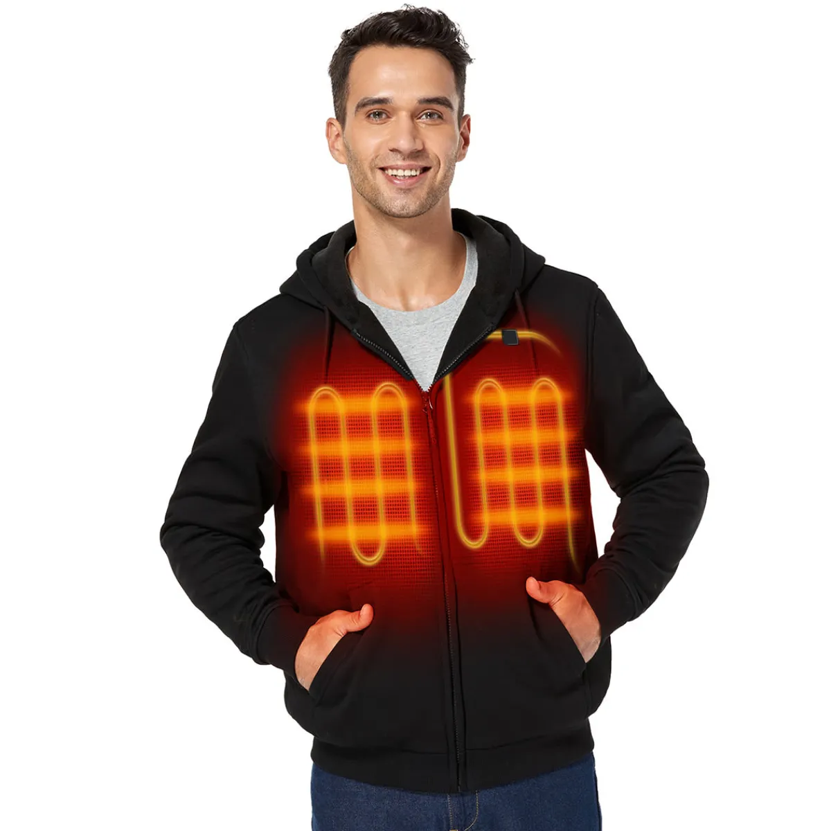 Langis (Ororo) Heated Zip-Up Hoodie