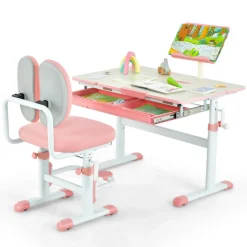 GoPlus (Costway) Height-Adjustable Kids Desk and Chair Set