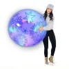 B u0026 D Group Illuminated LED Snowflake Snow Tube