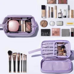 RQ Innovasions formerly FarB Trading Ltd. 2-in-1 Cosmetic Case with Makeup Brush Compartment