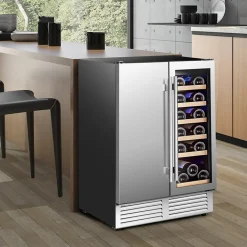 Sharper Image 2-in-1 Dual Zone Beverage and Wine Cooler