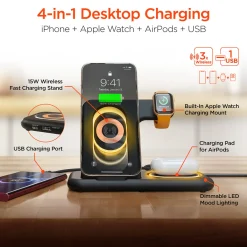 Hypercel 4-in-1 Foldable Apple Charging Station