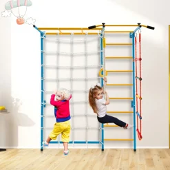 GoPlus (Costway) 7-in-1 Kids Indoor Swedish Wall Gym Set