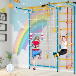 GoPlus (Costway) 7-in-1 Kids Indoor Swedish Wall Gym Set