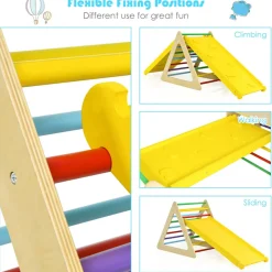 GoPlus (Costway) 5-in-1 Kids Triangle Climber Play Gym Set
