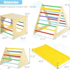 GoPlus (Costway) 5-in-1 Kids Triangle Climber Play Gym Set