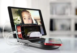 Sharper Image 2-in-1 USB Charging Station by