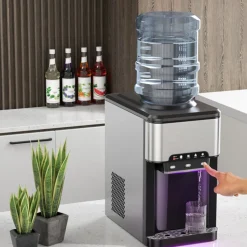 Sharper Image 3-in-1 Water Cooler with Built-In Ice Maker