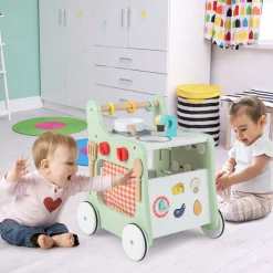 GoPlus (Costway) 6-in-1 Wooden Push Walker Play Kitchen