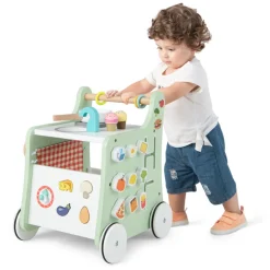 GoPlus (Costway) 6-in-1 Wooden Push Walker Play Kitchen