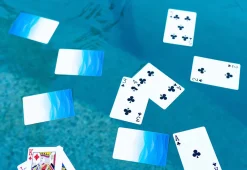 Vivere Ltd. Inflatable Floating Game Table and Waterproof Cards