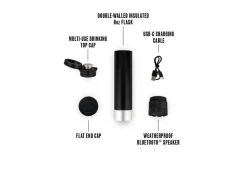 Survival Light Products Ltd. (DBA - VSSL) Insulated Flask with Built-In Bluetooth Speaker