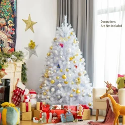 Village Lighting Company Iridescent Artificial Hinged Christmas Tree