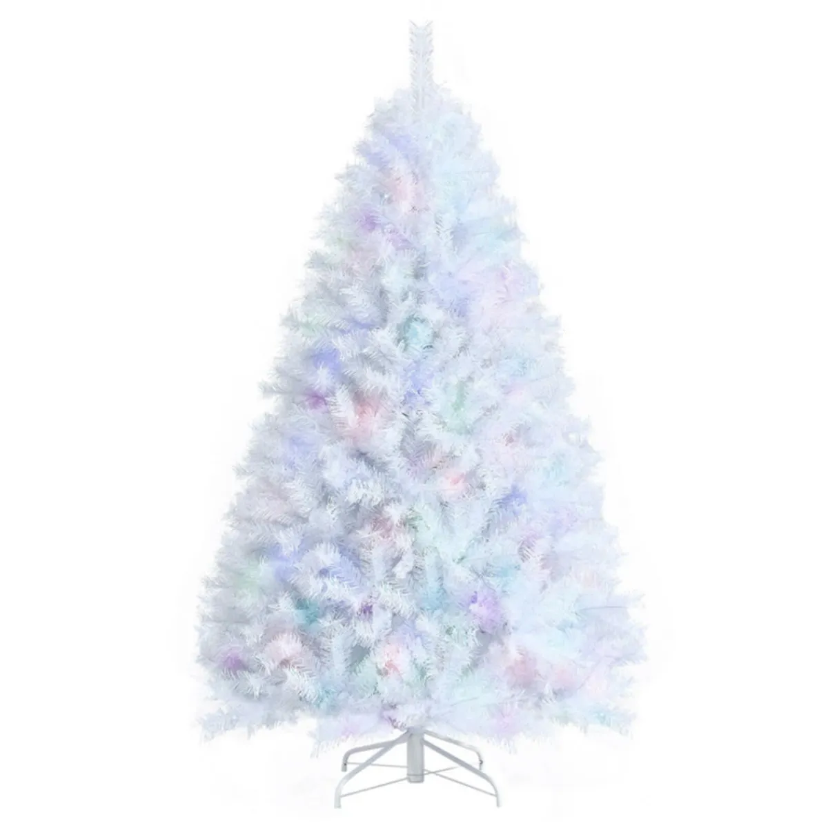 Village Lighting Company Iridescent Artificial Hinged Christmas Tree