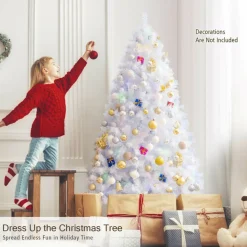 Village Lighting Company Iridescent Artificial Hinged Christmas Tree
