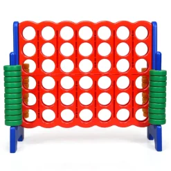 GoPlus (Costway) Jumbo 4-to-Score Game Set with 42 Jumbo Rings