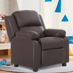 Kids GoPlus (Costway) Kids Deluxe Recliner Chair with Storage Arms