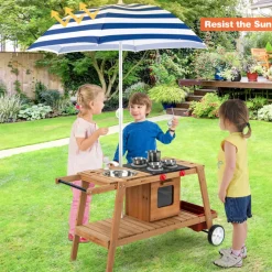 GoPlus (Costway) Kids Play Trolley with Sun Proof Umbrella