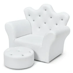 Kids GoPlus (Costway) Kids Princess Sofa with Ottoman