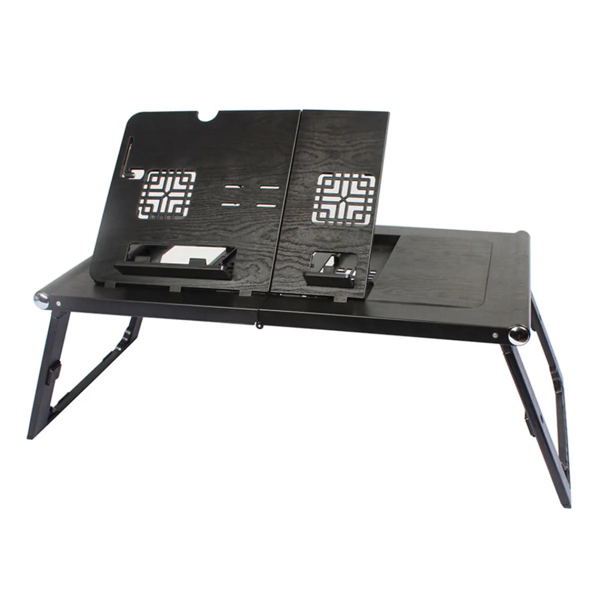 Sharper Image Laptop and Tablet Tray with Built-In Charger by
