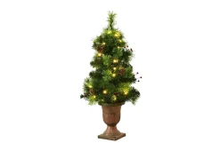 GoPlus (Costway) LED Christmas Tree with Red Berries Pine Cones