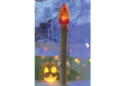 Mindscope Products Inc. LED Halloween Window Candles with Suction Cups (Set of 4)