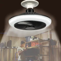 Sharper Image Light Socket Fan and Light