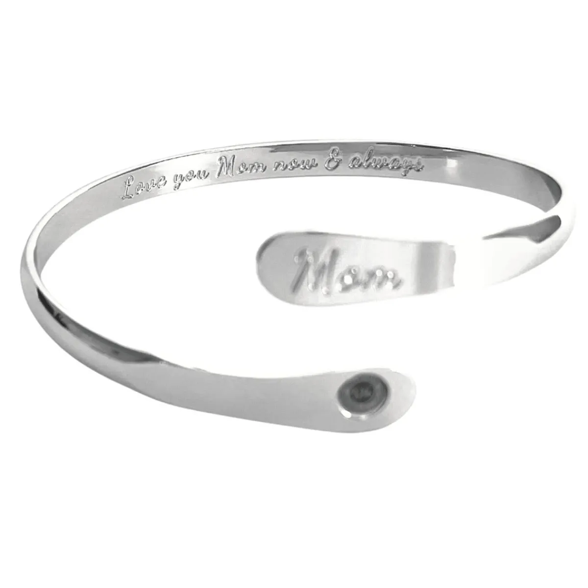 Sharper Image Love You Mom Engraved Bracelet