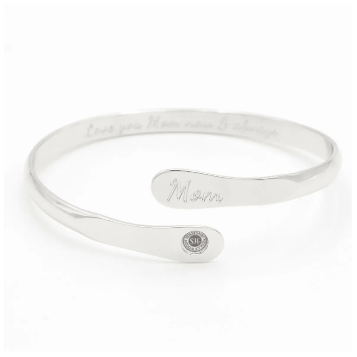 Sharper Image Love You Mom Engraved Bracelet
