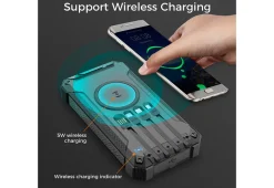 SCTP Inc (RSPA and Sungale) 20000mAh Solar Power Bank with Wireless Charging