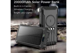 SCTP Inc (RSPA and Sungale) 20000mAh Solar Power Bank with Wireless Charging