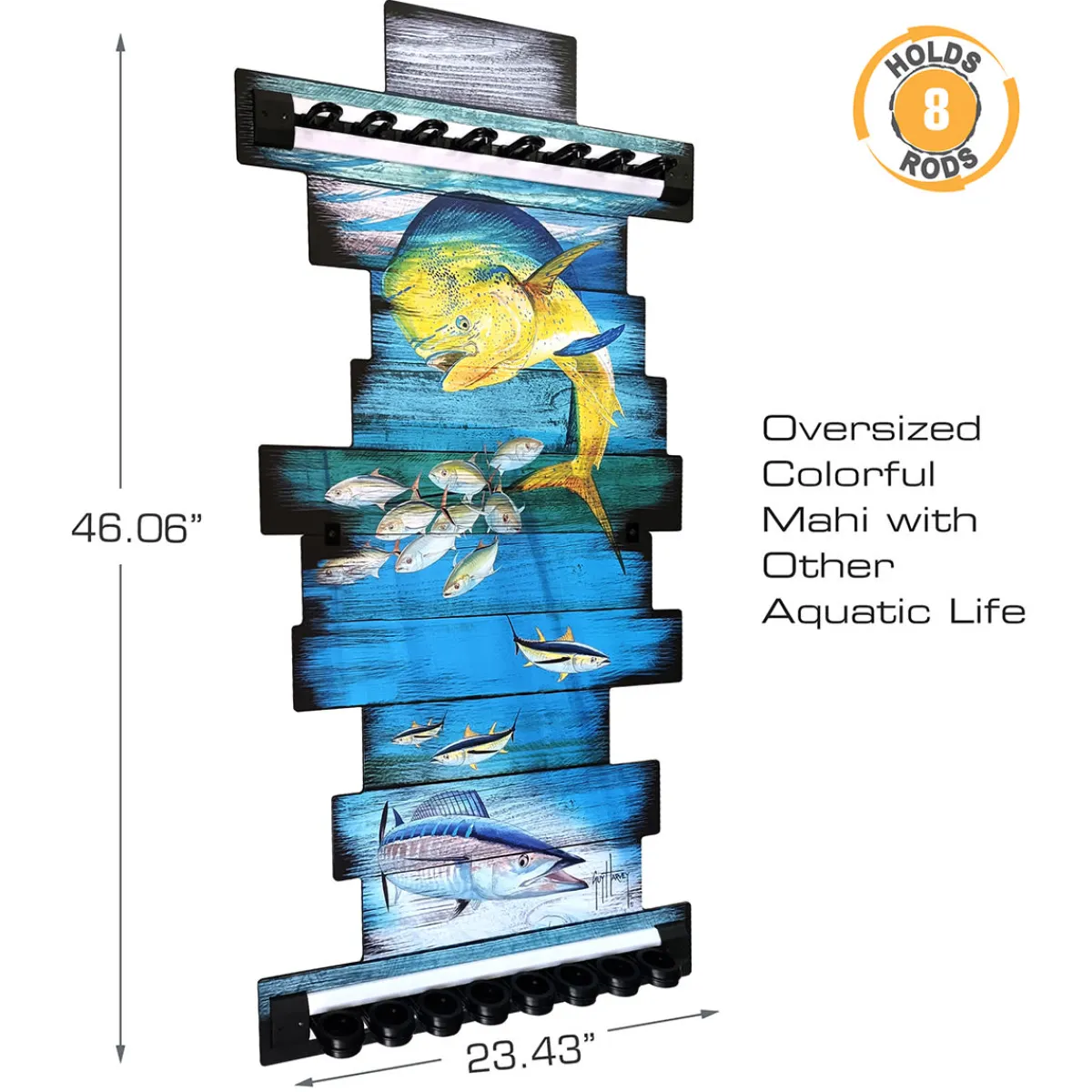 ReelSonar Inc Mahi 8 Fishing Rod Rack