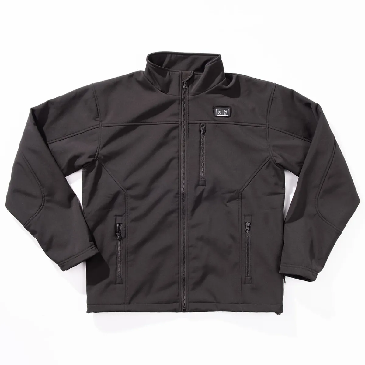 Sharper Image Men's Rechargeable Heated Softshell Jacket by